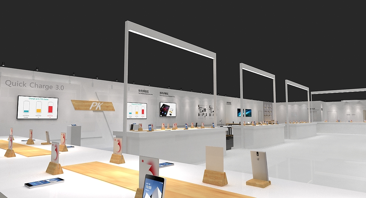 一加3手機發布會產品展示區 創新科技與用戶互動的完美融合